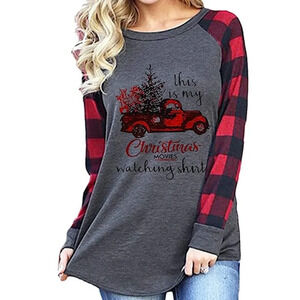 🆕🎅🏽 This is my Christmas Movies Watching shirt. long sleeve women’s top